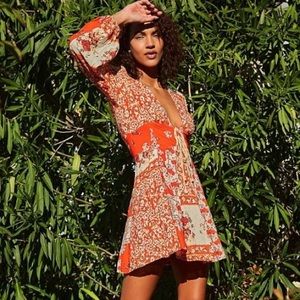 Free People Mixin It Up Mini Dress XS